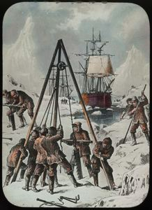 Image of Using a Saw, the Pack, A Ship Abandoned, Engraving